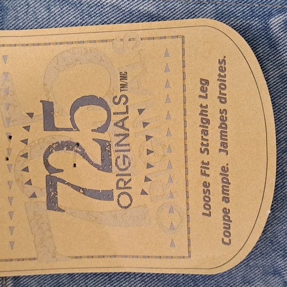 725 Originals Jeans Loose Fit Straight Leg Men's Size 38x32 NEW - Picture 6 of 10